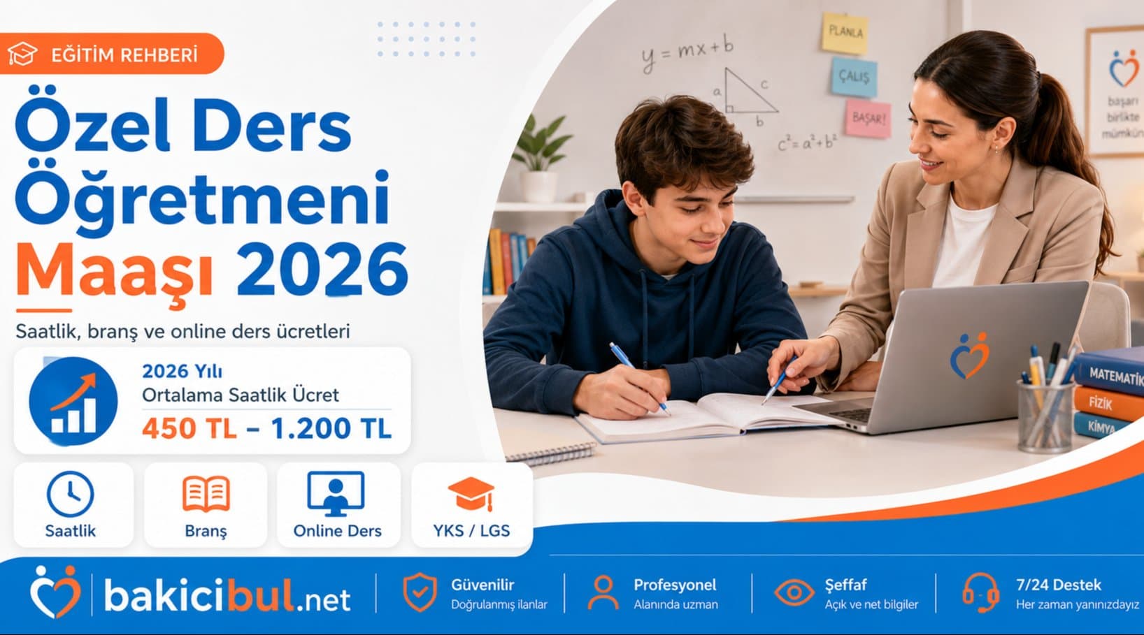 Özel Ders Öğretmeni Maaşı 2026 — Saatlik, Branş ve Online Ders Ücretleri